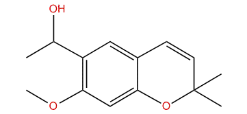 6-(1'-Hydroxyethyl)-7-methoxy-2,2-dimethylchromene