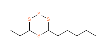 6-Ethyl-4-pentyl-1,2,3,5-tetrathiane