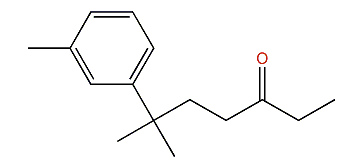 6-Methyl-6-(3-methylphenyl)-heptan-3-one