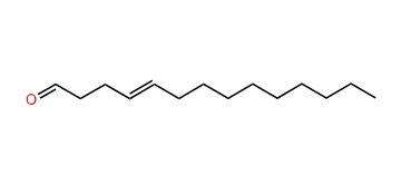 (E)-4-Tetradecenal