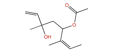 (Z)-6-Hydroxy-2,6-dimethyl-2,7-octadien-4-yl acetate