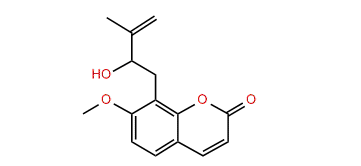 7-Methoxy-8-(2-hydroxy-3-methyl-but-3-enyl)-coumarin