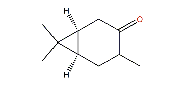 cis-4,7,7-Trimethylbicyclo(4.1.0)heptan-3-one