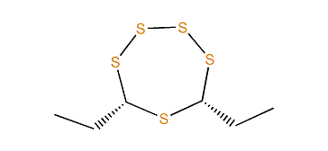 cis-5,7-Diethyl-1,2,3,4,6-pentathiepane