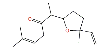 6-Methyl-2-(5-methyl-5-vinyltetrahydro-2-furanyl)-5-hepten-3-one