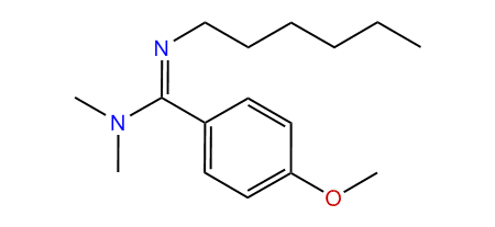 N,N-Dimethyl-N-hexyl-p-methoxybenzamidine