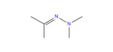 Dimethylhydrazone propan-2-one