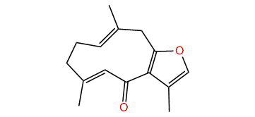 (1(10)E,4E)-8,12-Epoxygermacra-1(10),4,7,11-tetraen-6-one