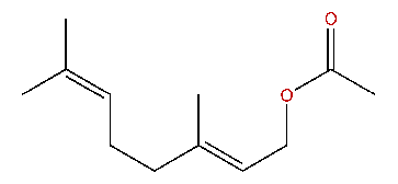 Neryl acetate, C12H20O2