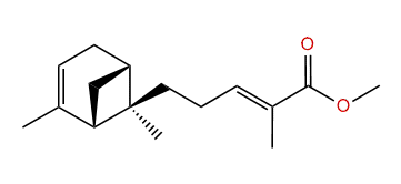 Methyl (E)-trans-alpha-bergamota-2,10-dien-12-oate