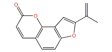 8-Isopropenyl-2H-furo[2,3-H]chromen-2-one