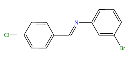 p-Chlorobenzylidene-(3-bromophenyl)-amine