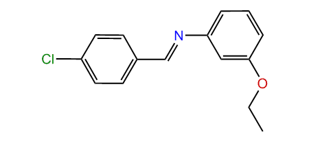 p-Chlorobenzylidene-(3-ethoxyphenyl)-amine