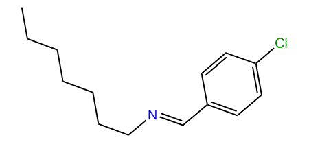 p-Chlorobenzylidene-heptyl-amine