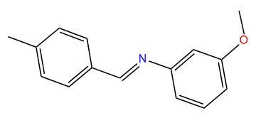 p-Methylbenzylidene-(3-methoxyphenyl)-amine