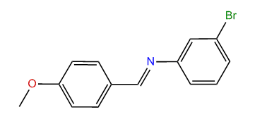 p-Methoxybenzylidene-(3-bromophenyl)-amine