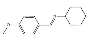 p-Methoxybenzylidene-cyclohexyl-amine