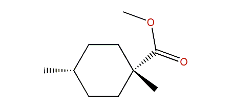 trans-1-Carbomethoxy-1,4-dimethylcyclohexane