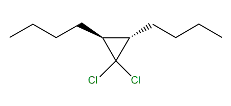 trans-2,3-Dibutyl-1,1-dichlorocyclopropane