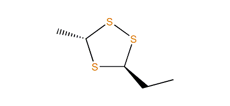 trans-3-Ethyl-5-methyl-1,2,4-trithiolane