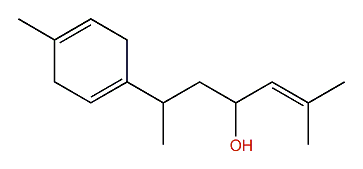 2-Methyl-6-(4-methyl-1,4-cyclohexadien-1-yl)-2-hepten-4-ol